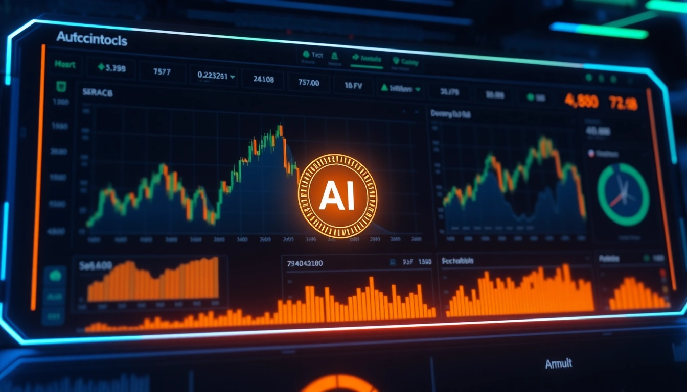AICoin real-time crypto trading dashboard with dynamic charts and alert indicators for market insights.