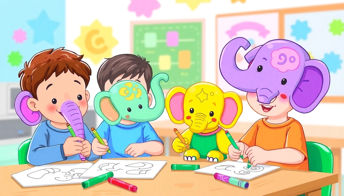 My Color School offers engaging elephant coloring pages for kids to promote creative learning alongside fun outdoor activities.