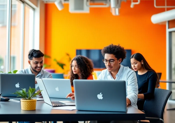 Find jobs in MNC companies with diverse professionals working in a modern workspace, career growth opportunities.
