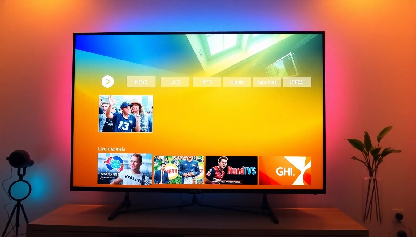 Using Atlas Pro IPTV to stream high-quality channels on a smart TV with a sleek interface and vibrant colors for a superior viewing experience.