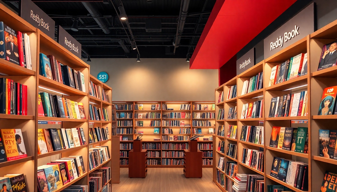 Reddy Book collection displayed in a bright, inviting library setting, highlighting a variety of titles for avid readers and students alike.