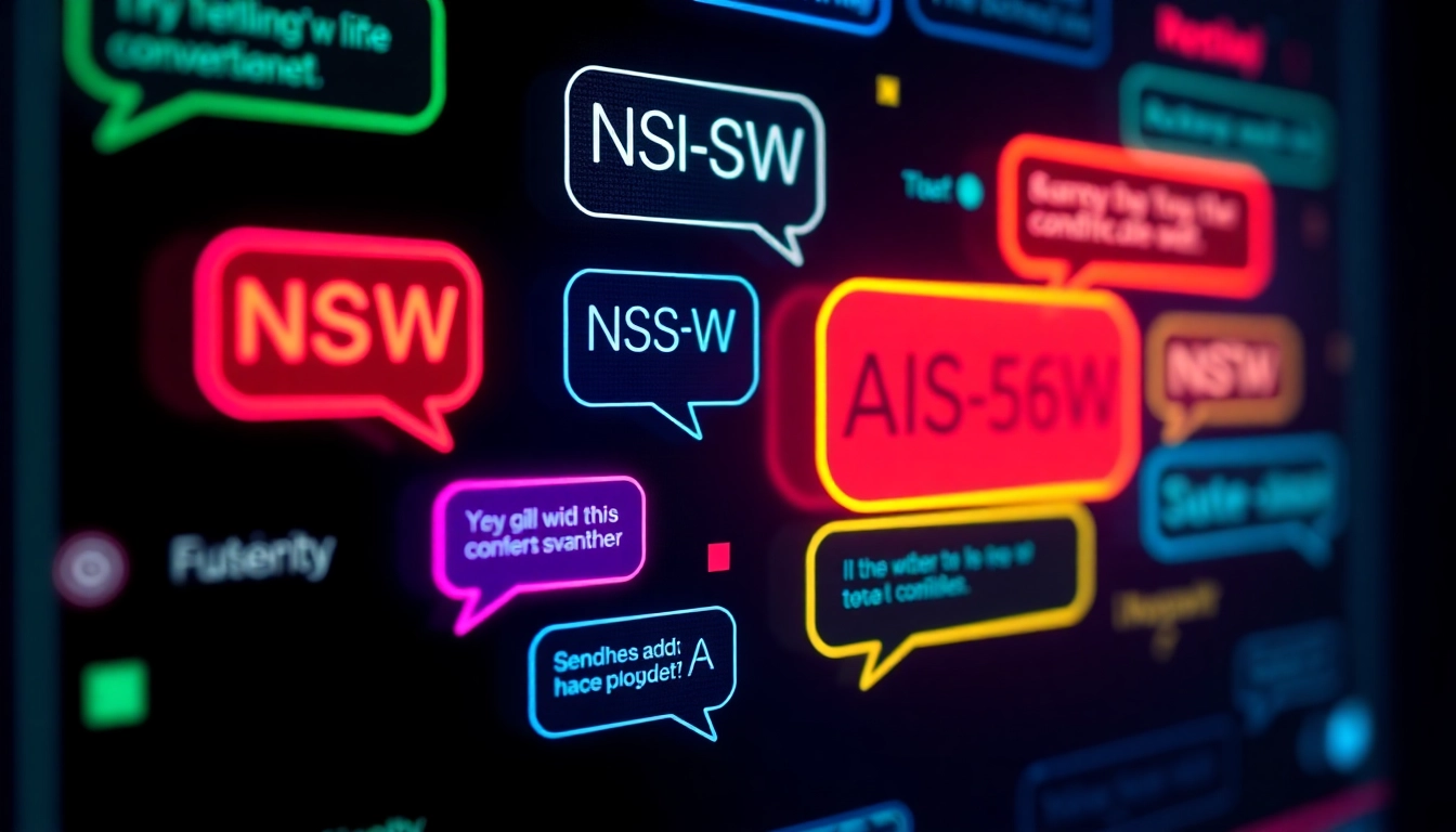 Enabling nsfw ai chat interactions with realistic AI avatars in a modern digital setting for immersive experiences.