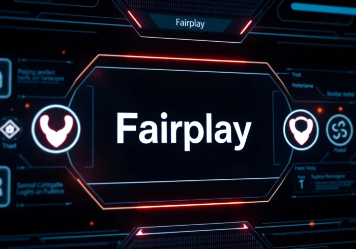 Illustration of fairplay promoting secure digital transactions and trusted decision-making interfaces for users.