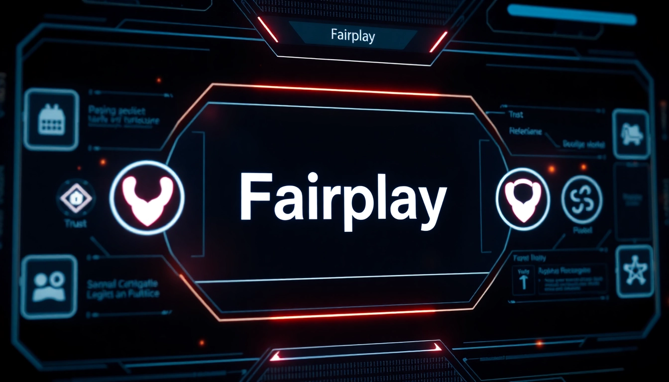 Illustration of fairplay promoting secure digital transactions and trusted decision-making interfaces for users.