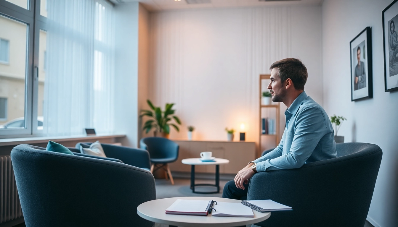 Psycholog Lublin providing compassionate support in a warm, modern therapy setting for mental well-being.