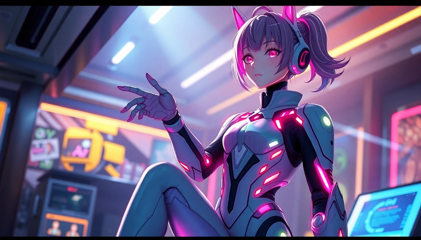 Engaging Hentai AI scene with a highly detailed anime character in a dynamic pose, showcasing customization and realism.