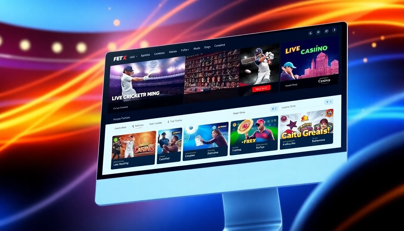 Laser247 online betting platform showcasing live cricket and casino games with secure transactions, appealing and user-friendly design