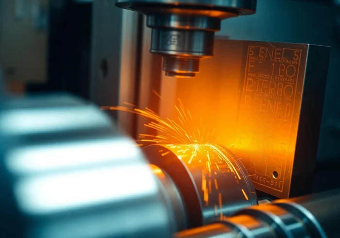 Toczenie CNC process featuring a skilled technician operating a high-precision CNC lathe to