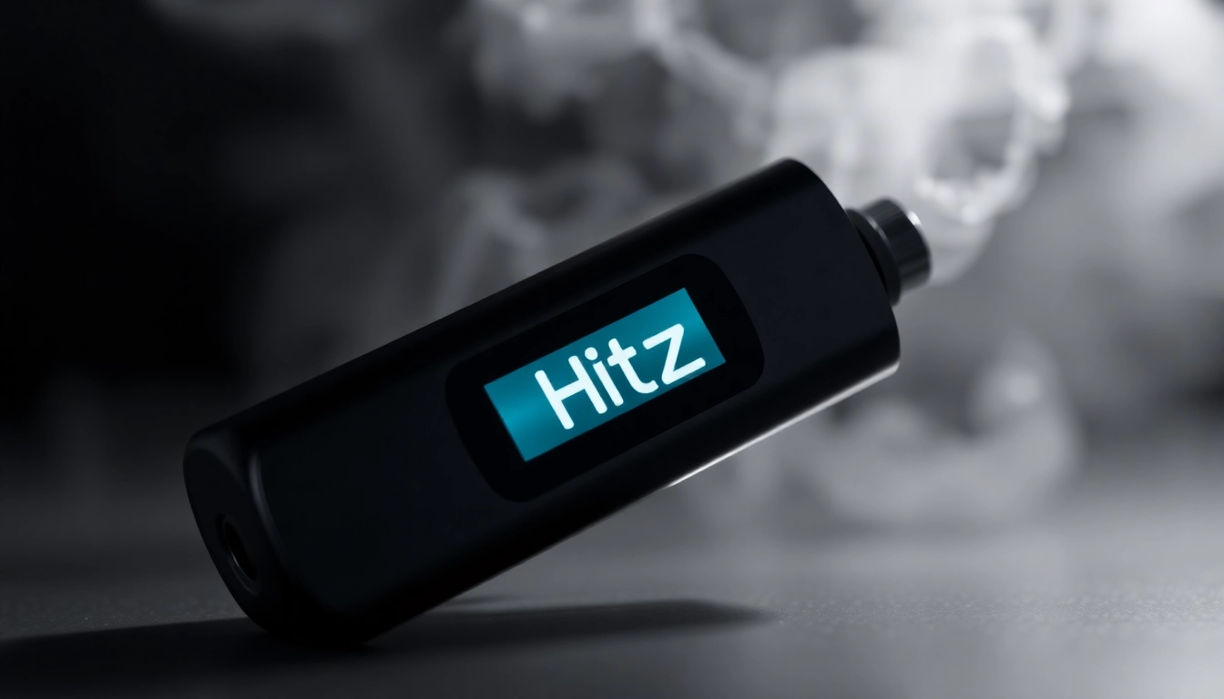 Hitz 2g reviews showcased on a modern disposable vape with clear LCD display, highlighting