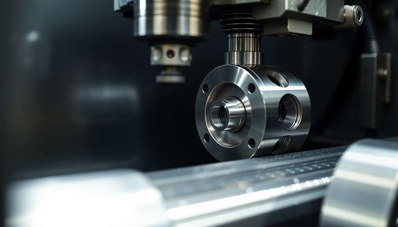Toczenie CNC process showcasing precise metal turning of aluminum components in industrial