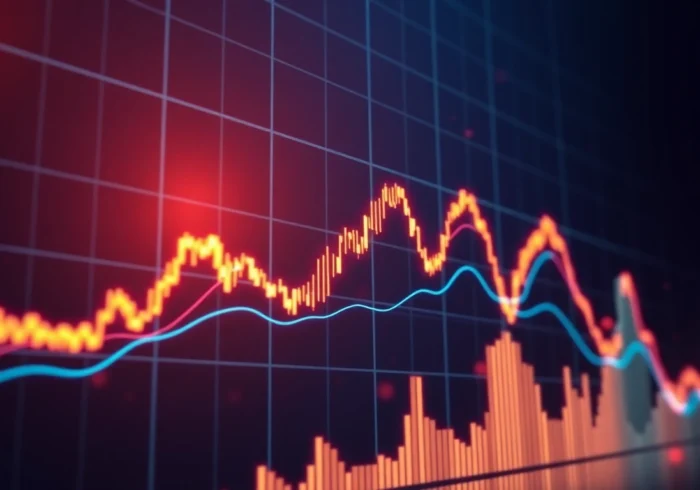 Visual representation of aicoin market analysis with professional digital chart and trend lines