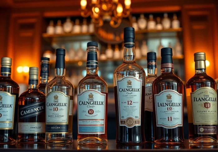Liqors Birmingham showcased in stylish bottles on a polished bar shelf, emphasizing quality and