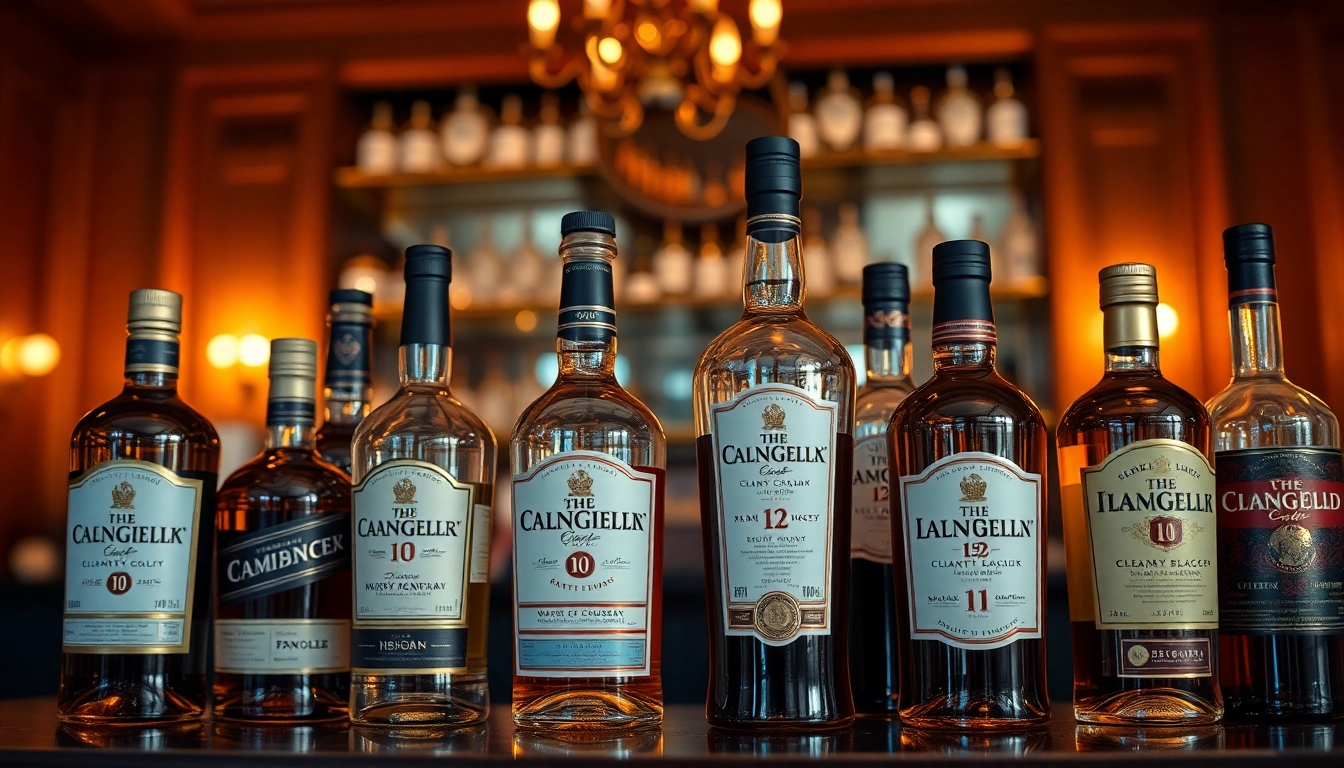 Liqors Birmingham showcased in stylish bottles on a polished bar shelf, emphasizing quality and