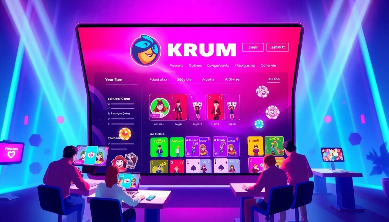 Pakrumy online gaming platform with colorful card games and active players engaging in real